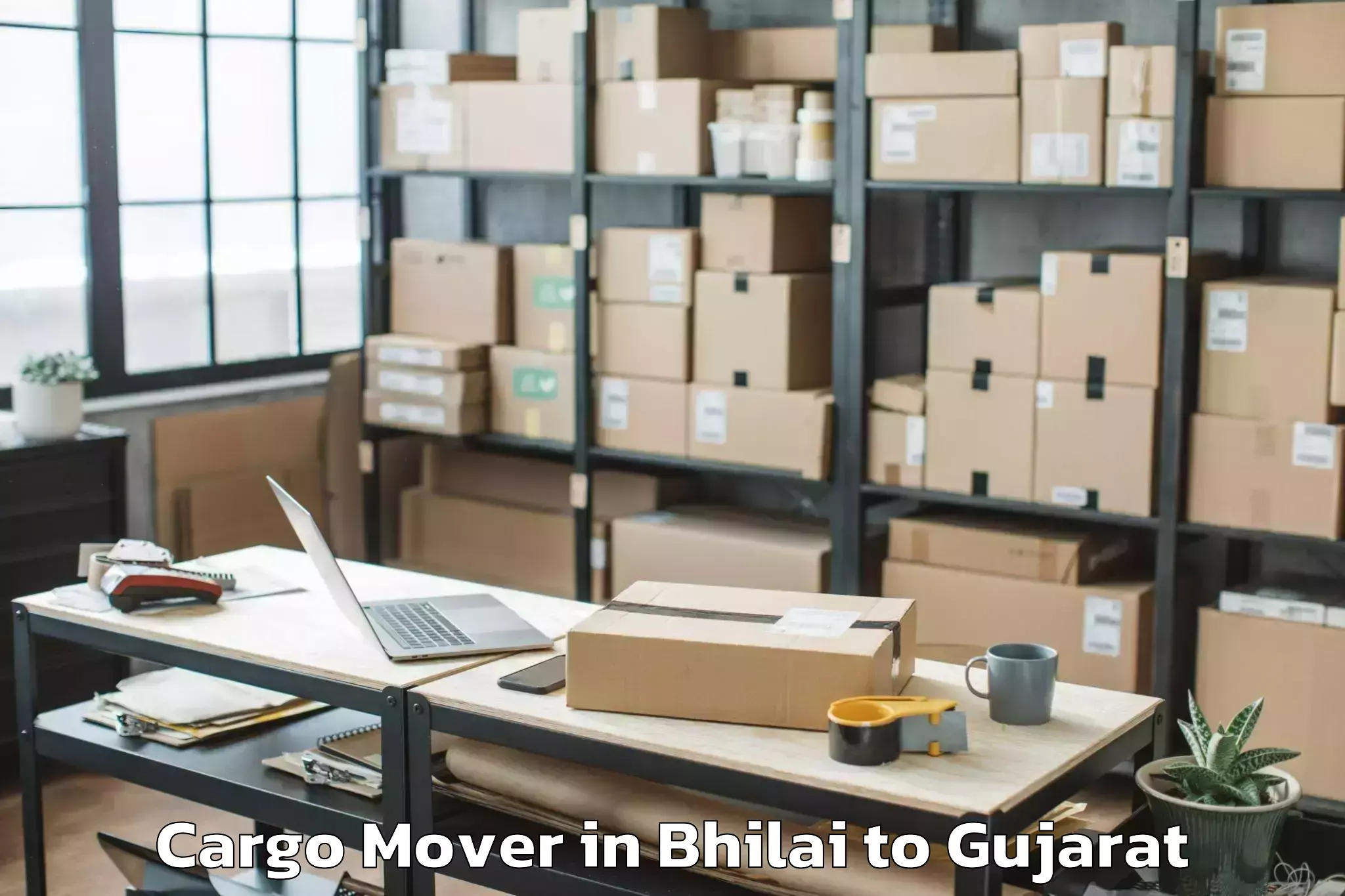 Hassle-Free Bhilai to Bhavnagar Airport Bhu Cargo Mover